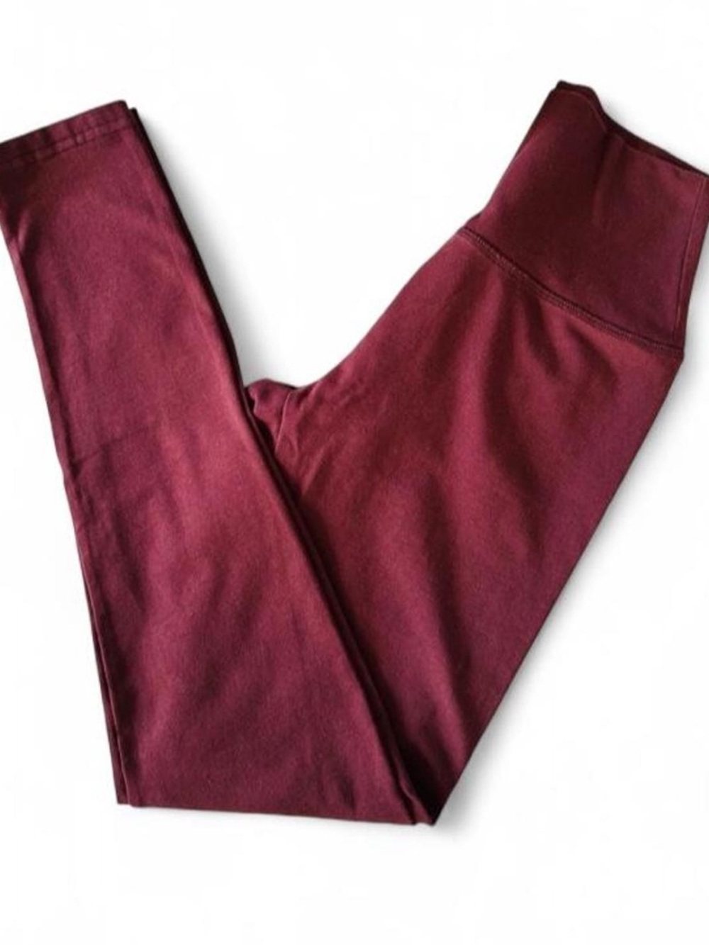 Aerie Offline Maroon OG High Rise Cotton Blend Leggings